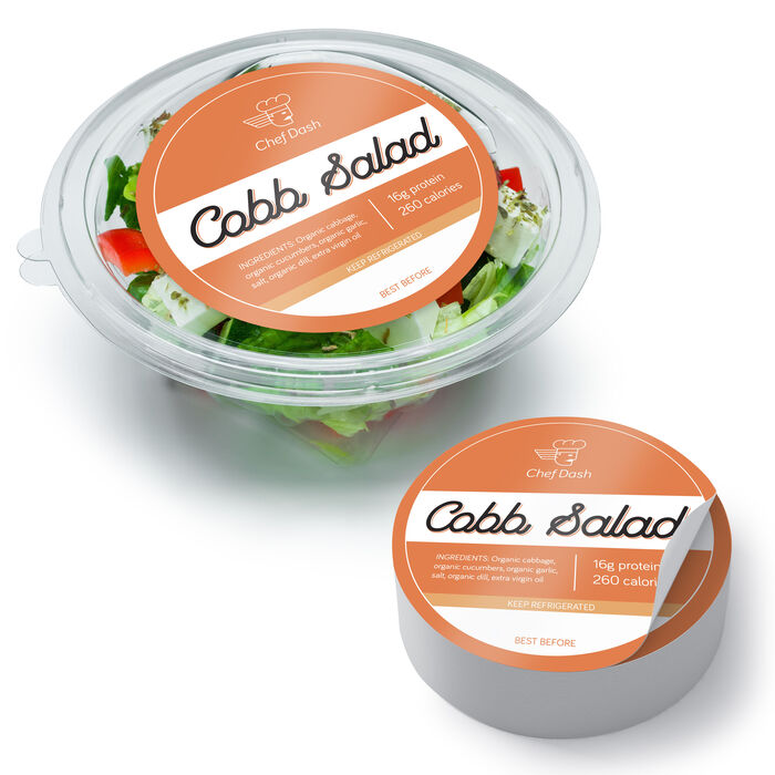 round labels for food packaging