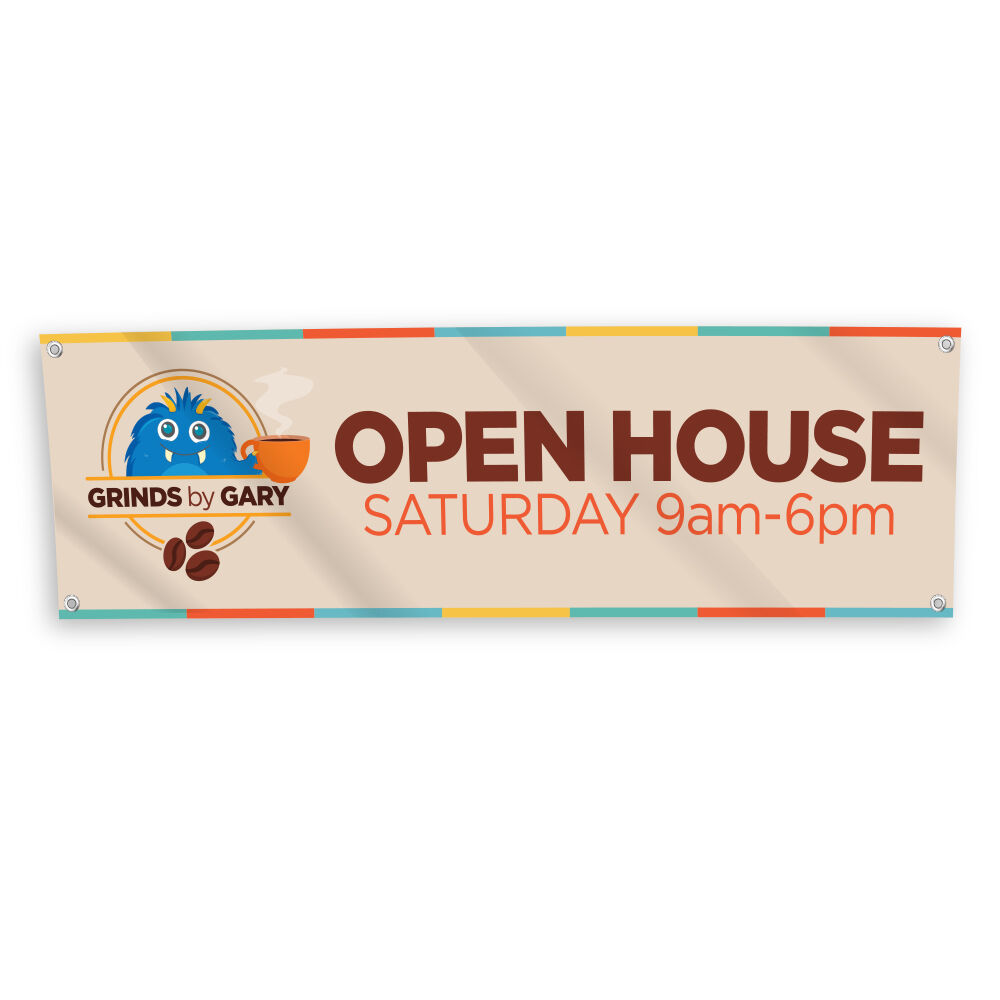 open house fence banner