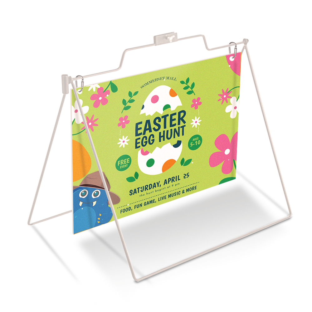 Metal A-Frame Signs for Easter