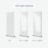 LED-Light Options deluxe retractable banner