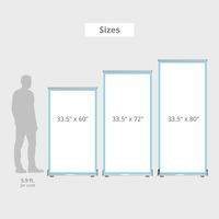 Outdoor Retractable Banners size
