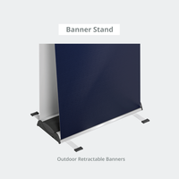 Outdoor Retractable Banners stand